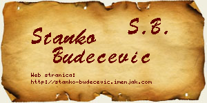 Stanko Budečević vizit kartica